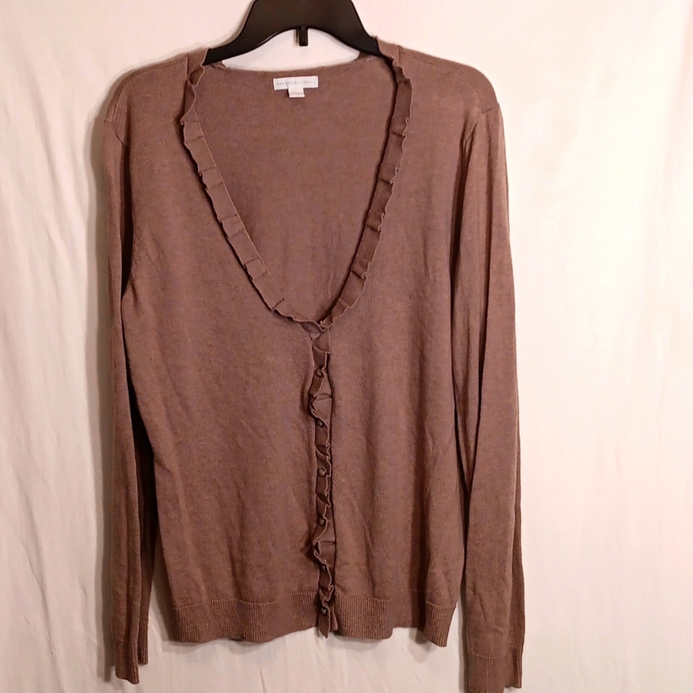 Women buttonup thin cardigan sweater